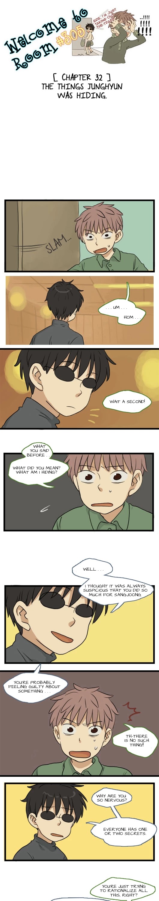 Welcome to Room #305! Chapter 32 page 1 - Chapter 32: The Things Junghyun was Hiding