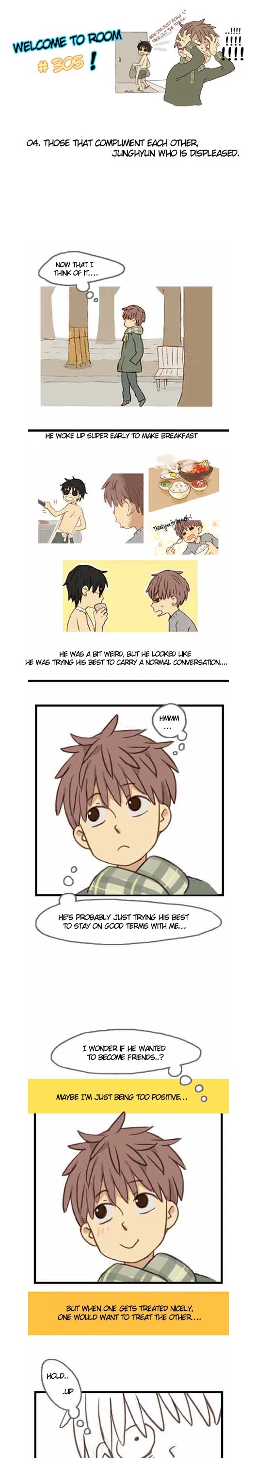 Welcome to Room #305! Chapter 4 page 2 - Chapter 4: Those That Compliment Each Other, Junghyun Who Is Displeased