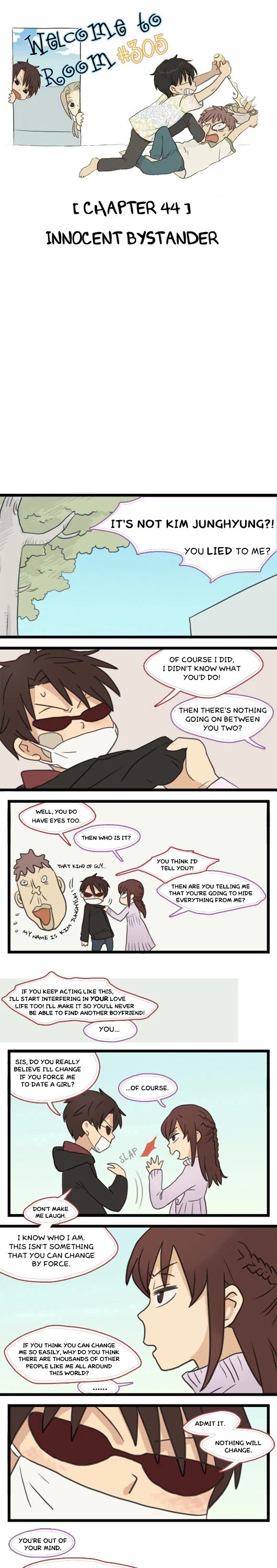 Welcome to Room #305! Chapter 44 page 1 - Chapter 44: Innocent Bystander
