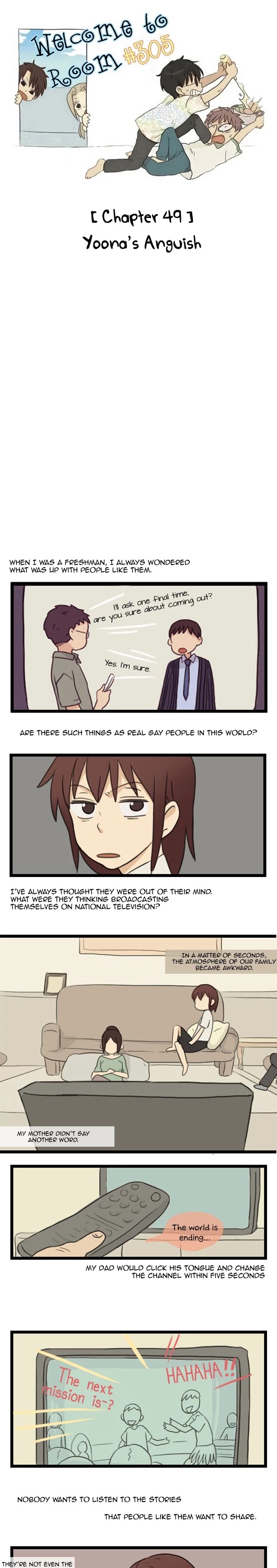 Welcome to Room #305! Chapter 49 page 1 - Chapter 49: Yoona's Anguish