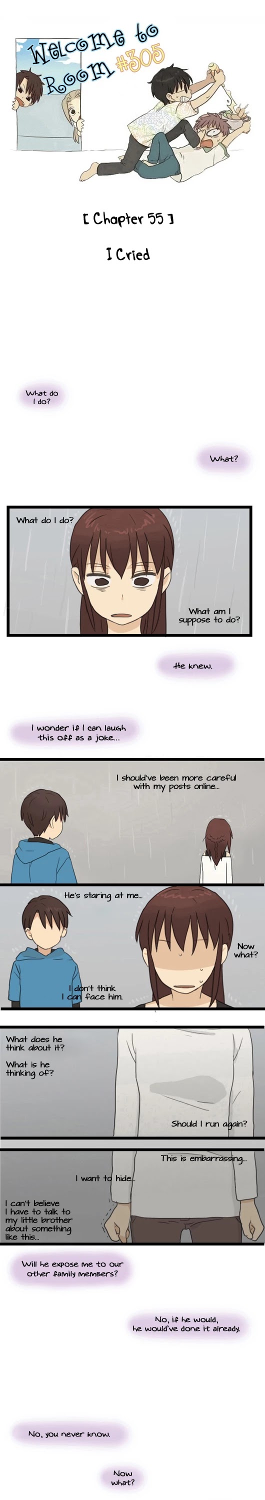 Welcome to Room #305! Chapter 55 page 1 - Chapter 55: I Cried