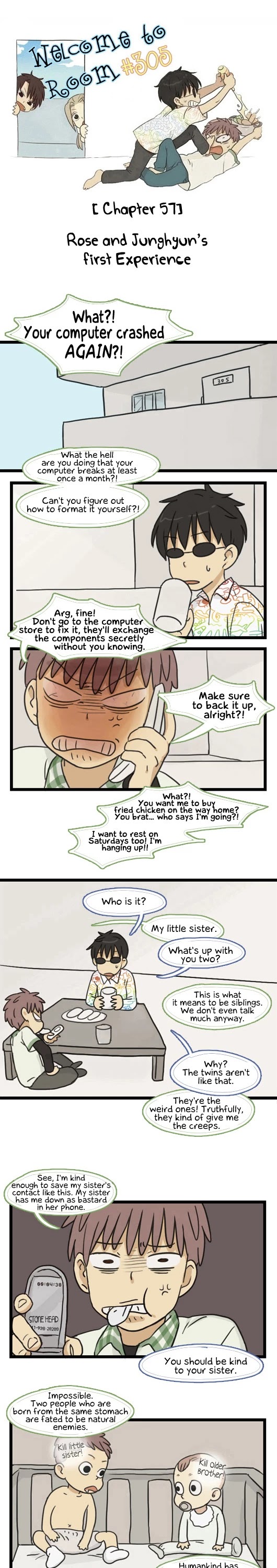 Welcome to Room #305! Chapter 57 page 1 - Chapter 57: Rose and Junghyun's First Experience
