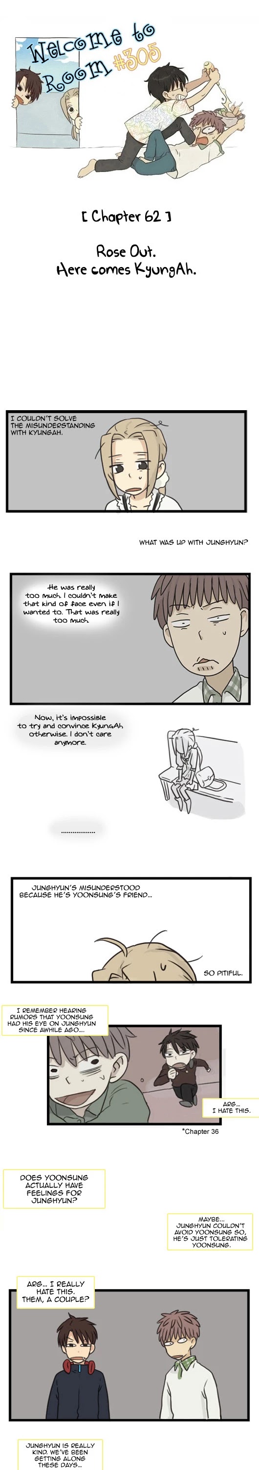 Welcome to Room #305! Chapter 62 page 1 - Chapter 62: Rose Out. Here Comes KyungAh