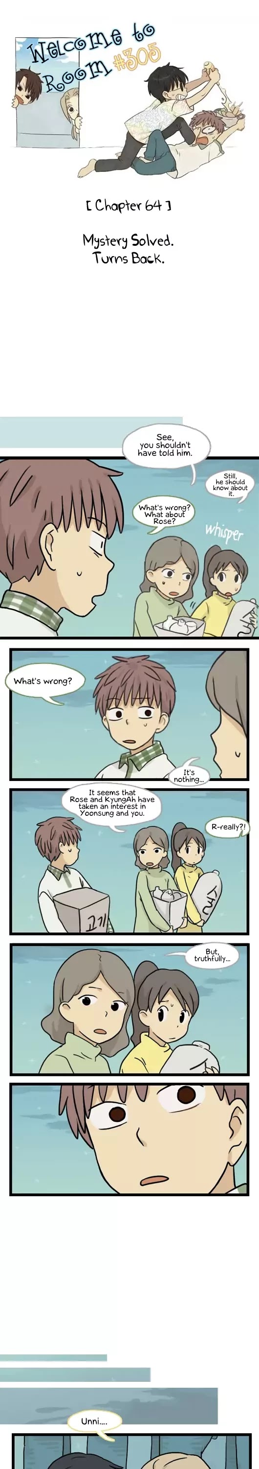 Welcome to Room #305! Chapter 64 page 1 - Chapter 64: Mystery Solved. Turns Back.