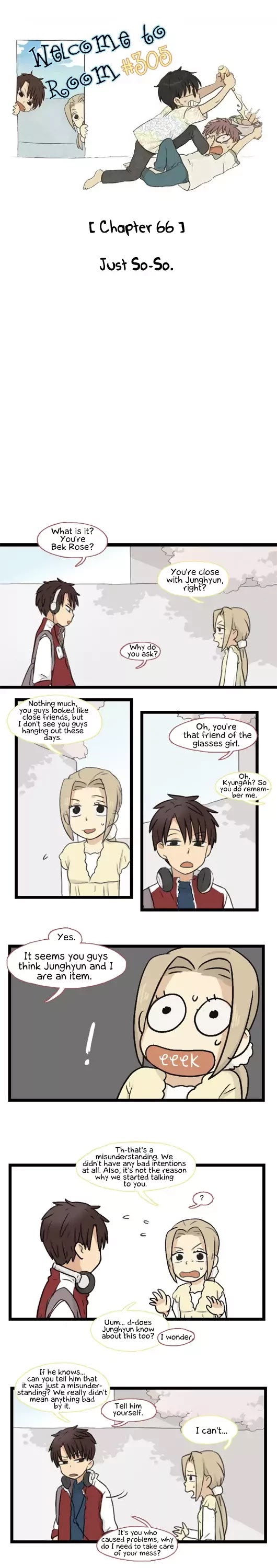 Welcome to Room #305! Chapter 66 page 1 - Chapter 66: Just So-So