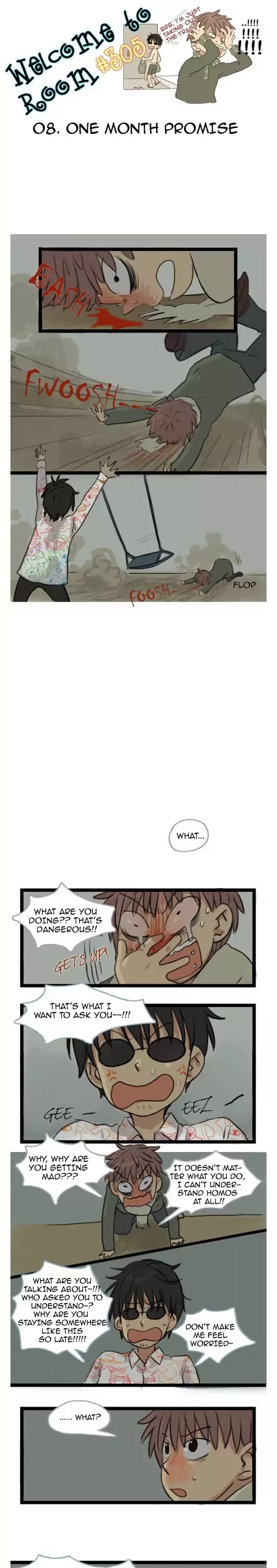 Welcome to Room #305! Chapter 8 page 2 - Chapter 8: One Month Promise