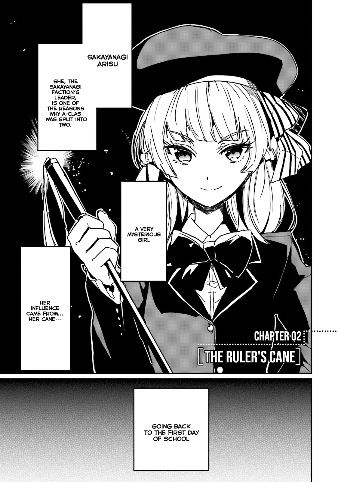 Welcome to the Classroom of the Supreme Ability Doctrine: Other School Days Chapter 2 page 2 - Chapter 2: The rulers's cane