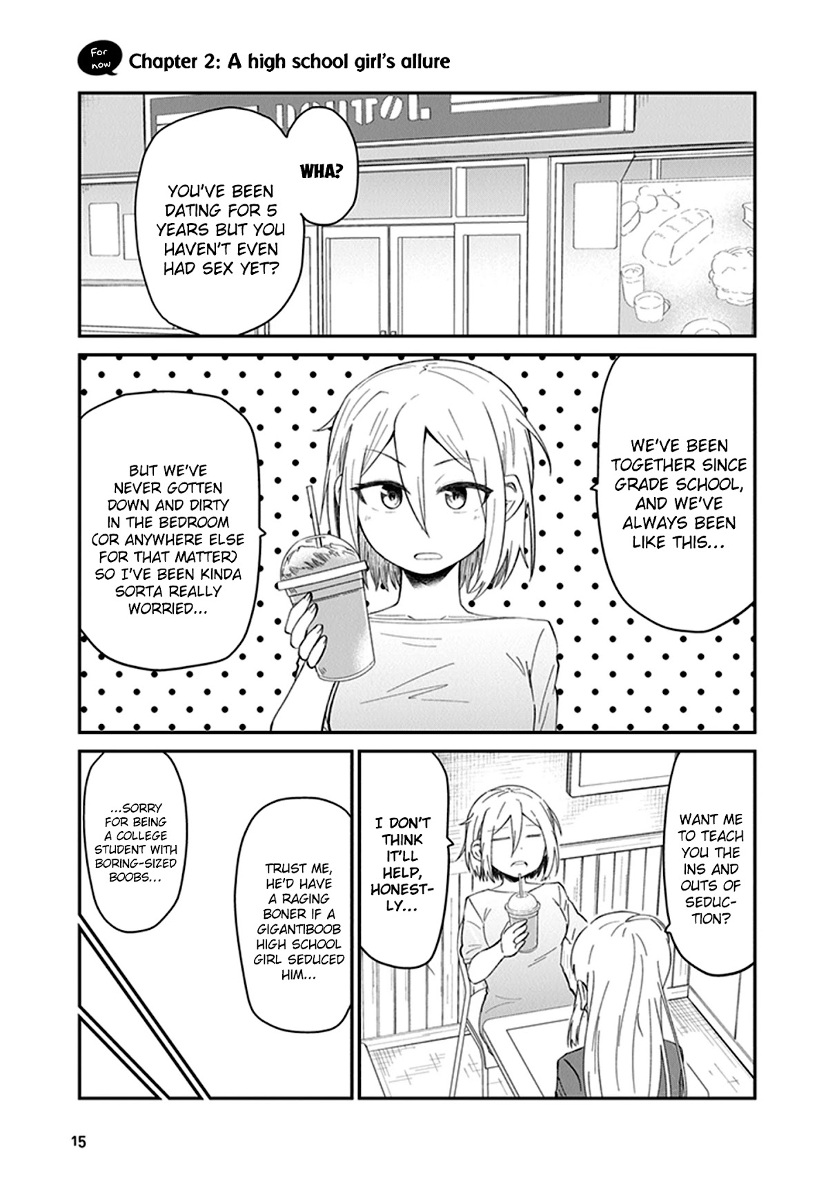 We'll get married someday, but for now Chapter 2 page 1 - Chapter 2: A High School Girl's Allure