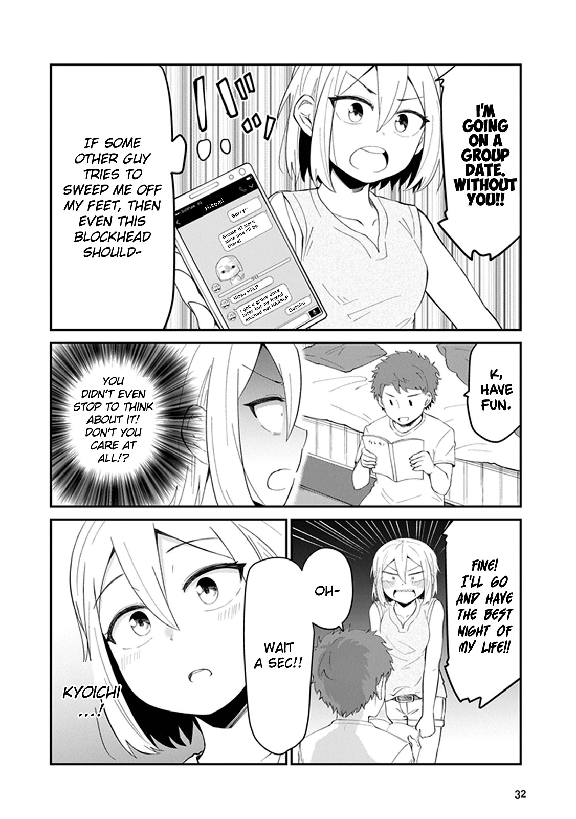 We'll get married someday, but for now Chapter 4 page 2 - Chapter 4: Going on a group date (without you) - Part 1