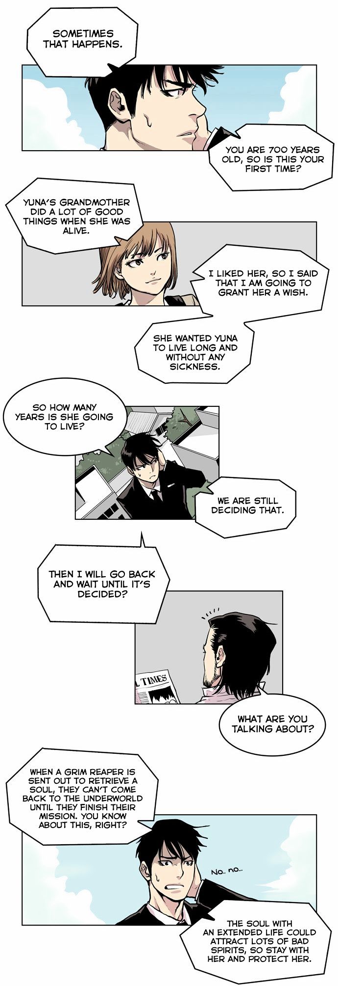 West-North's Grim Reaper Chapter 1 page 14 - Chapter 1 : The girl who's got her life extended