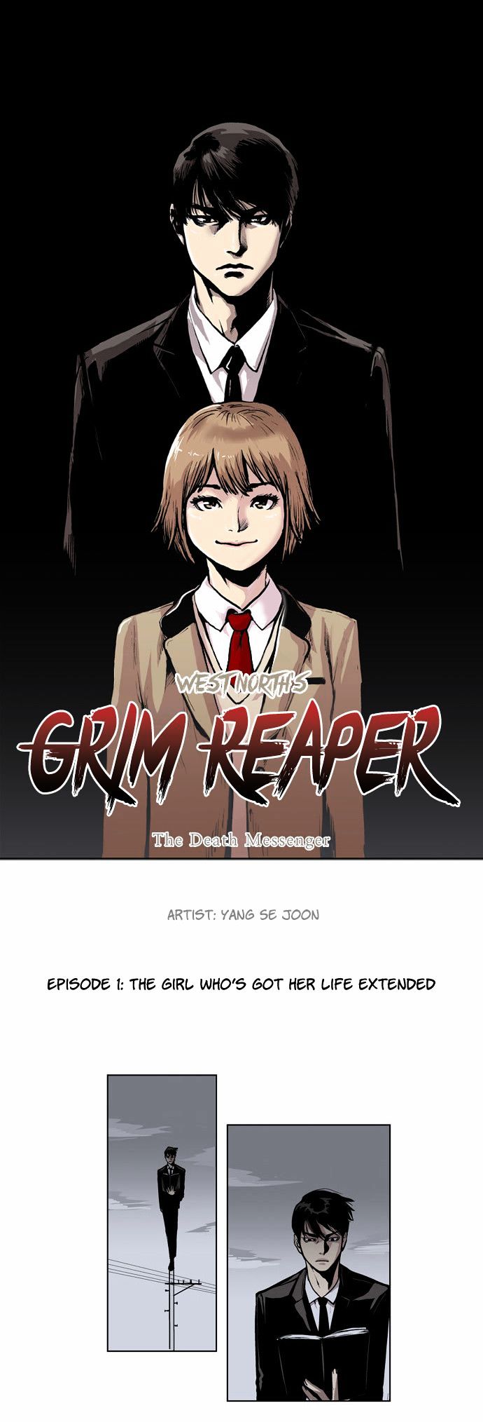 West-North's Grim Reaper Chapter 1 page 9 - Chapter 1 : The girl who's got her life extended