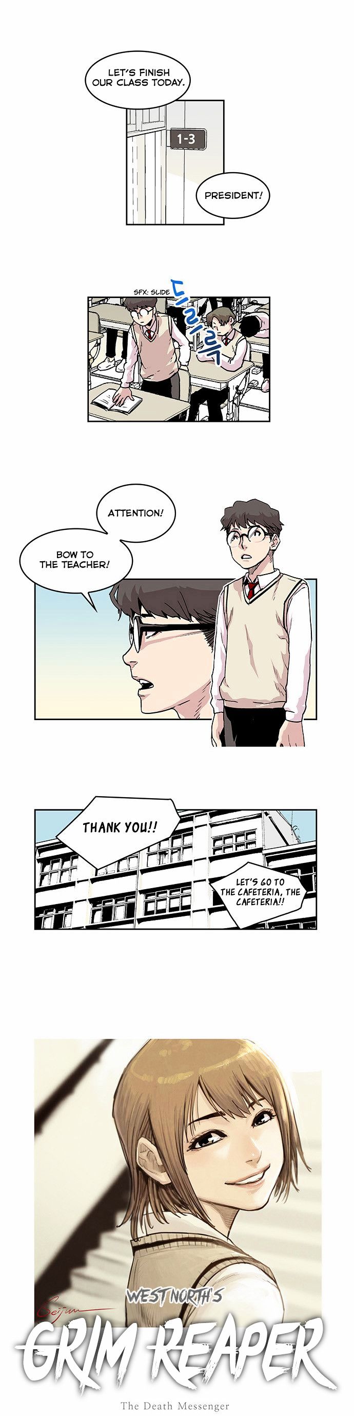 West-North's Grim Reaper Chapter 7 page 2 - Chapter 7 : Class President's Courage