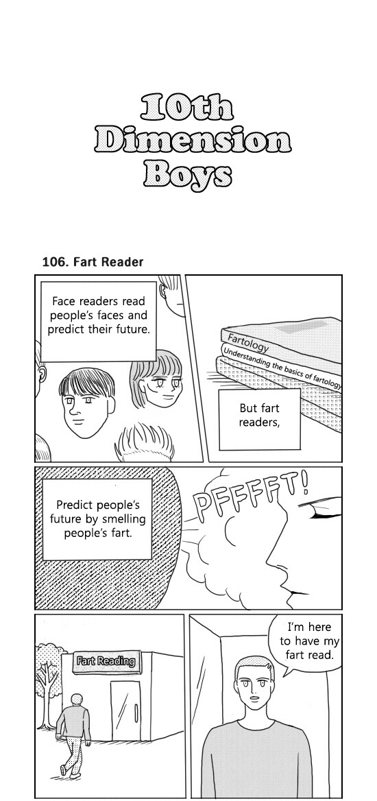 What Do the Teenage Boys Do Chapter 106 page 1 - Chapter 106: Ep. 106 - Fart Reader