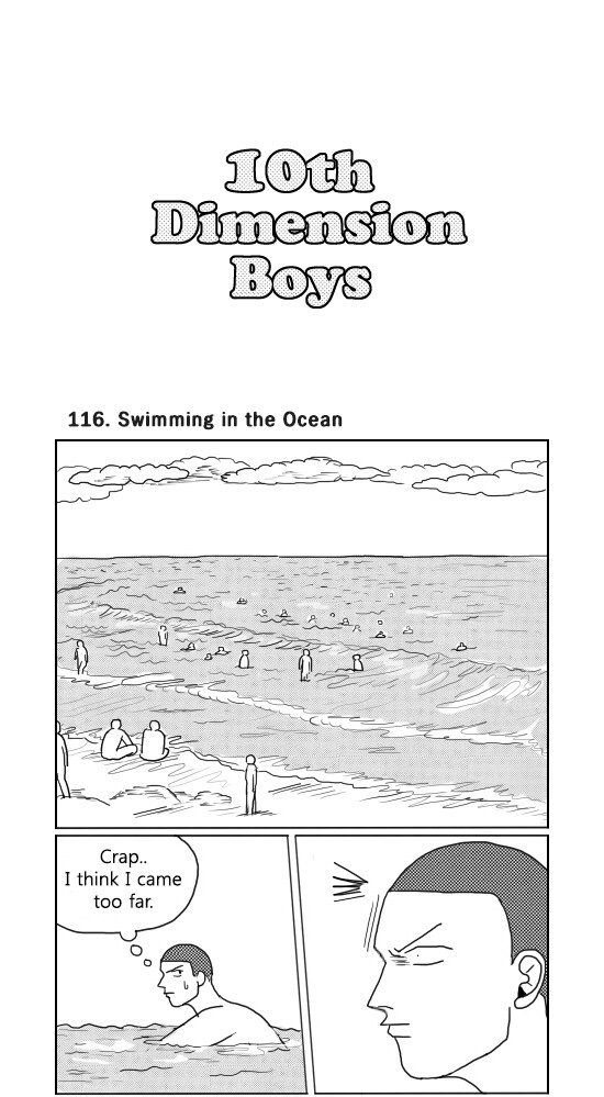 What Do the Teenage Boys Do Chapter 116 page 1 - Chapter 116: Ep. 116 - Swimming in the Ocean