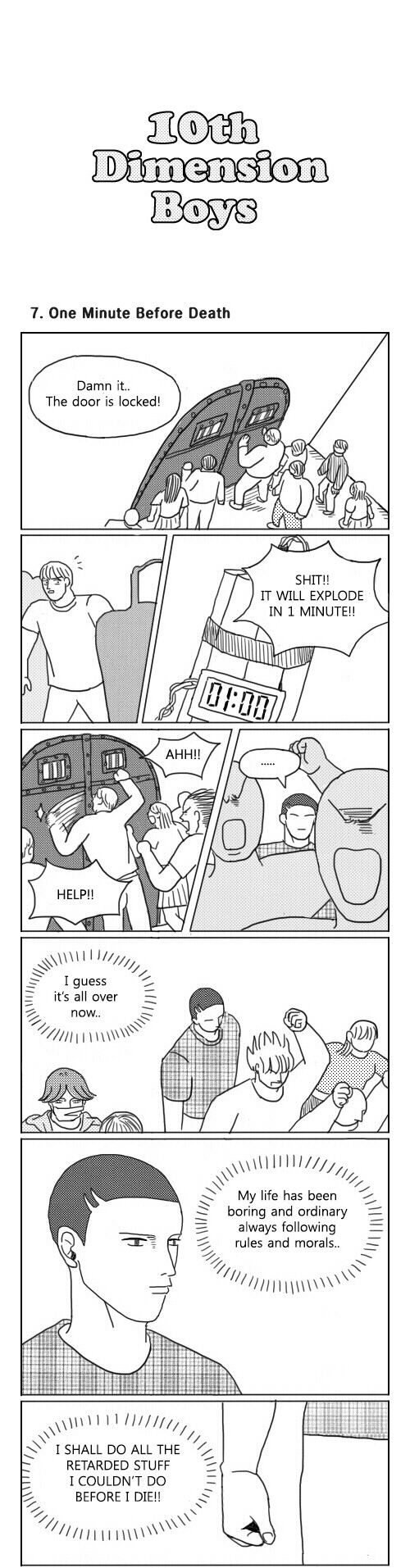 What Do the Teenage Boys Do Chapter 7 page 1 - Chapter 7: Ep. 7 - One Minute Before Death