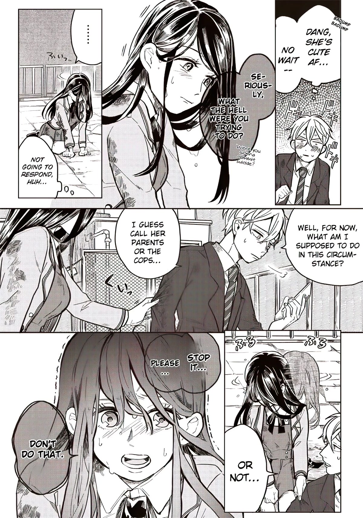 What Happens If You Saved a High School Girl Who Was About to Jump Off? Chapter 1 page 12 - Chapter 1