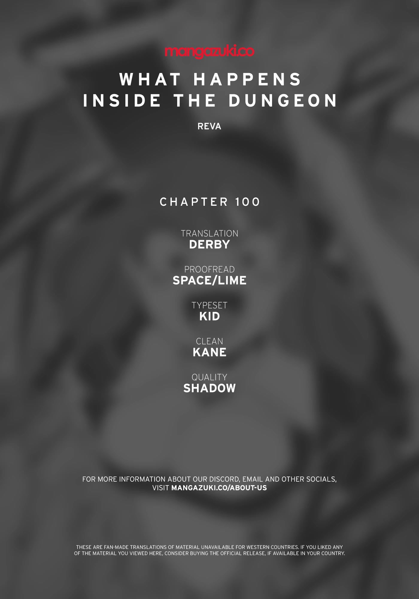 What Happens Inside the Dungeon Chapter 100 page 1 - Chapter 100