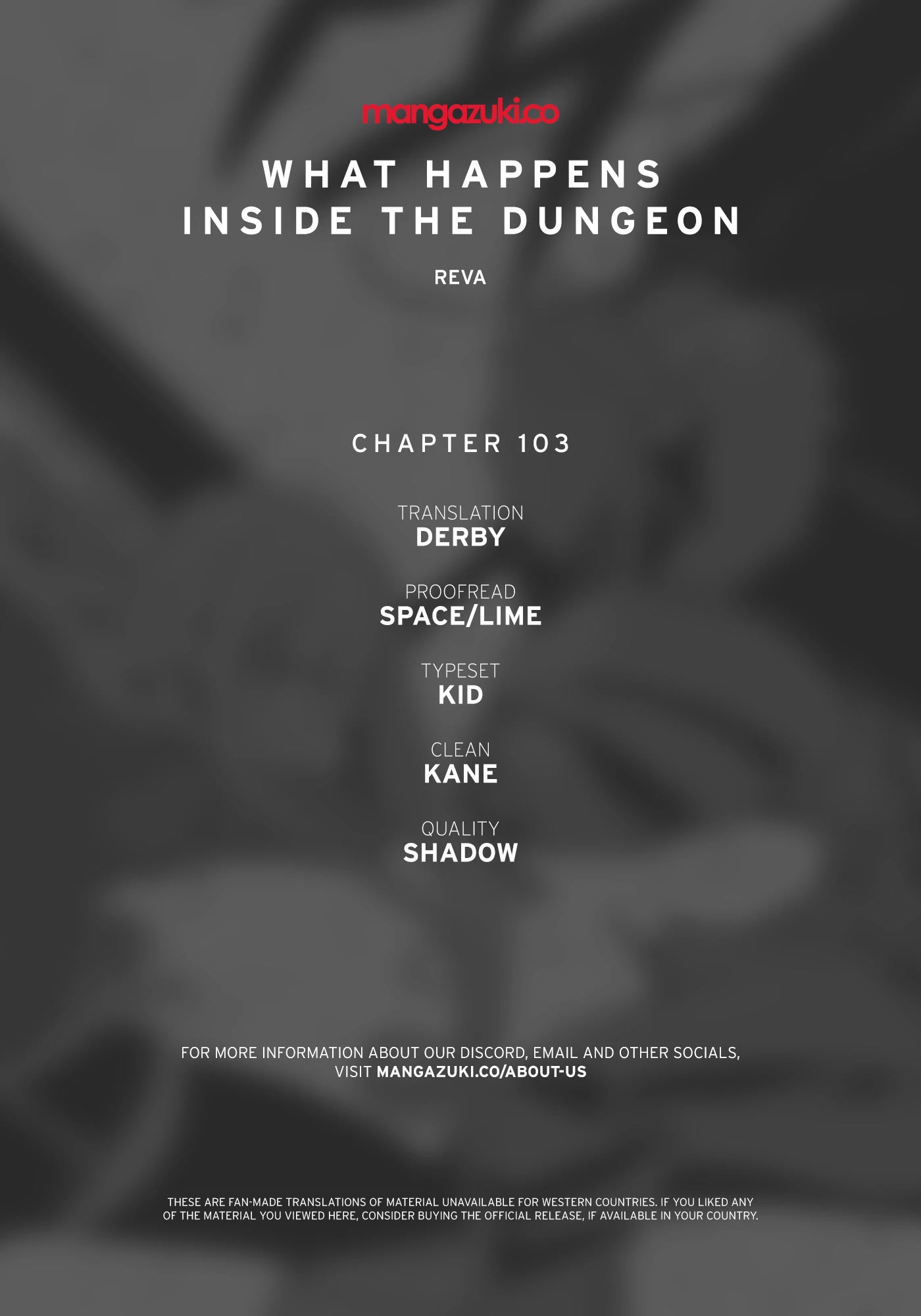 What Happens Inside the Dungeon Chapter 103 page 1 - Chapter 103