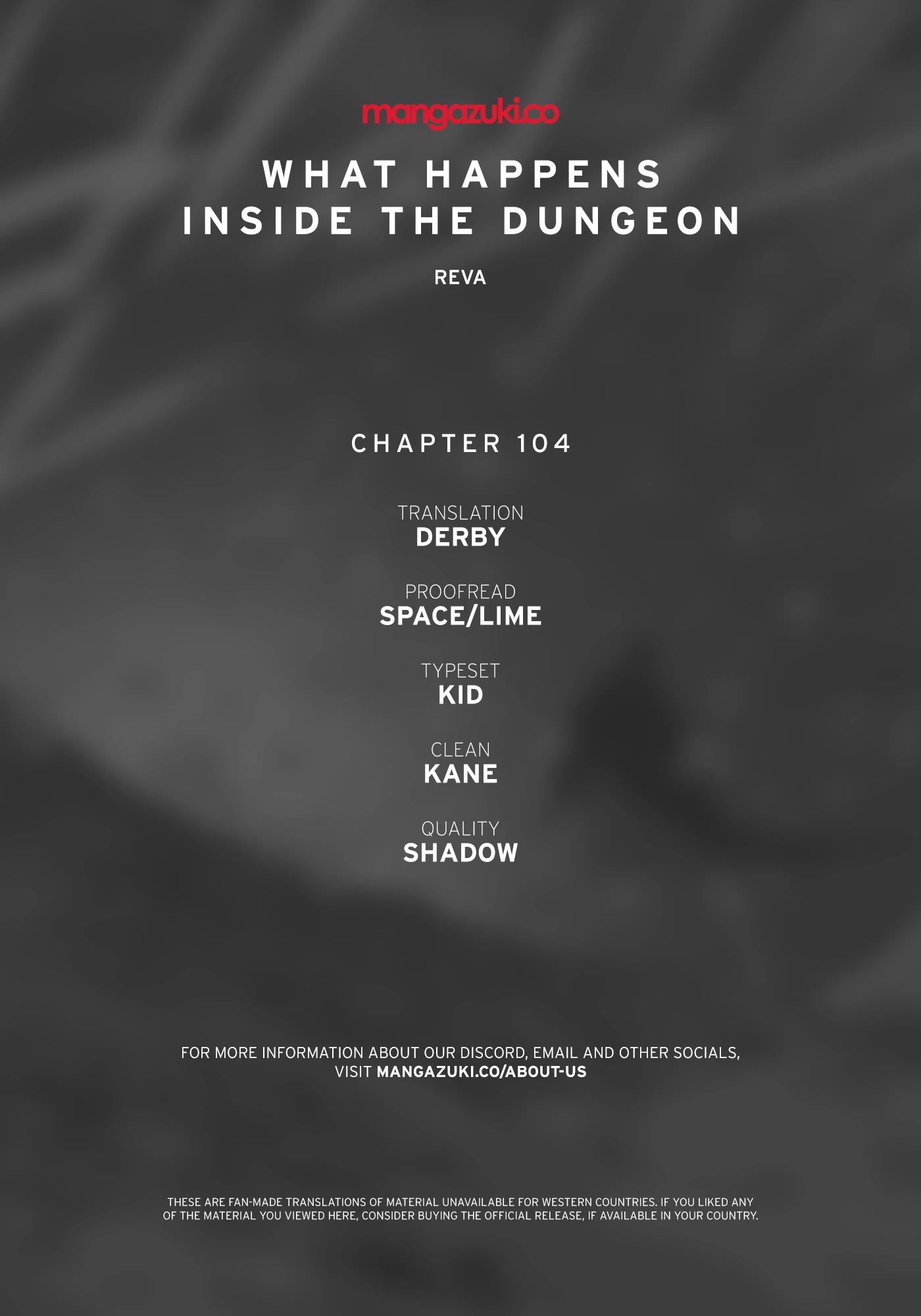What Happens Inside the Dungeon Chapter 104 page 1 - Chapter 104