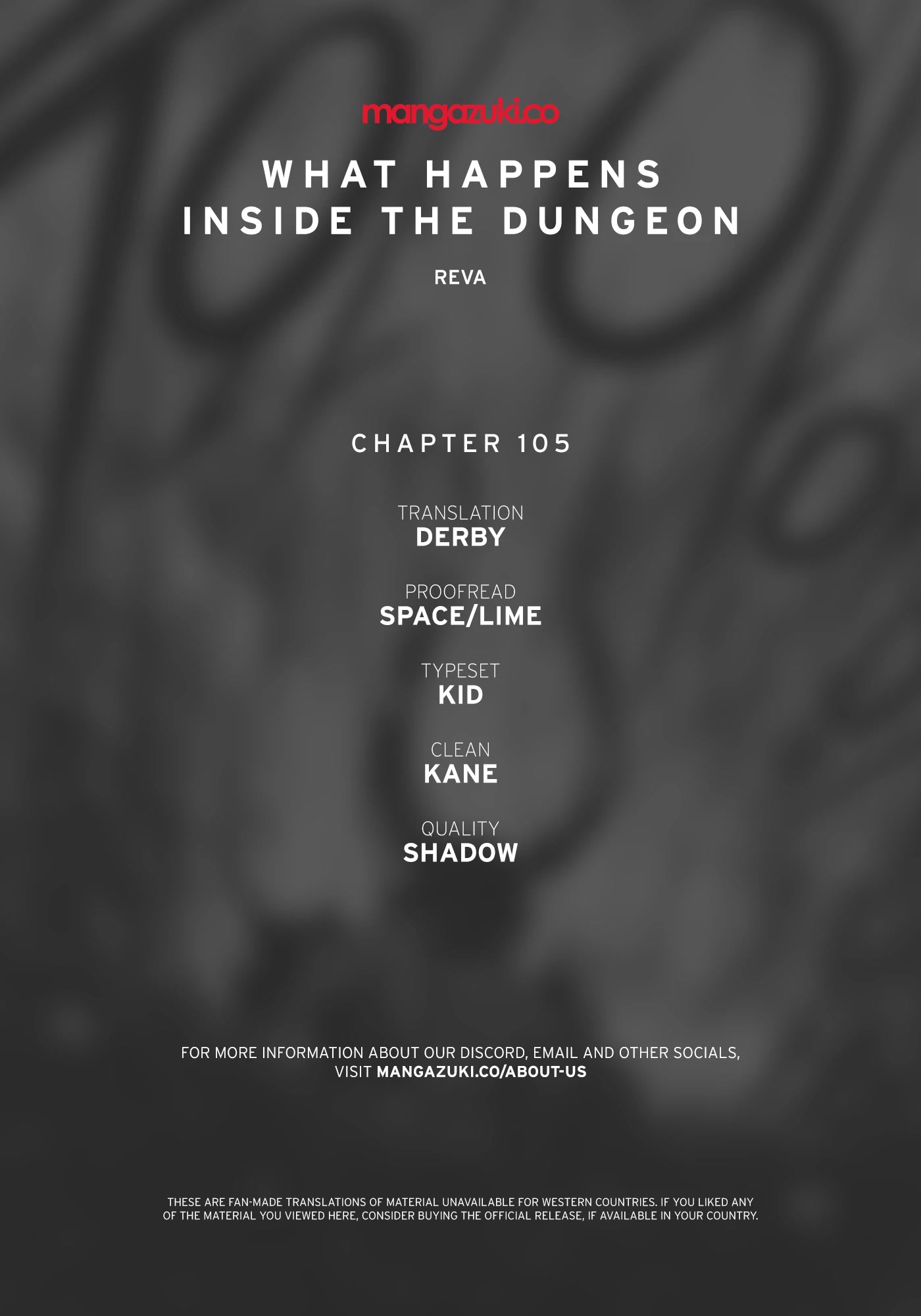 What Happens Inside the Dungeon Chapter 105 page 1 - Chapter 105