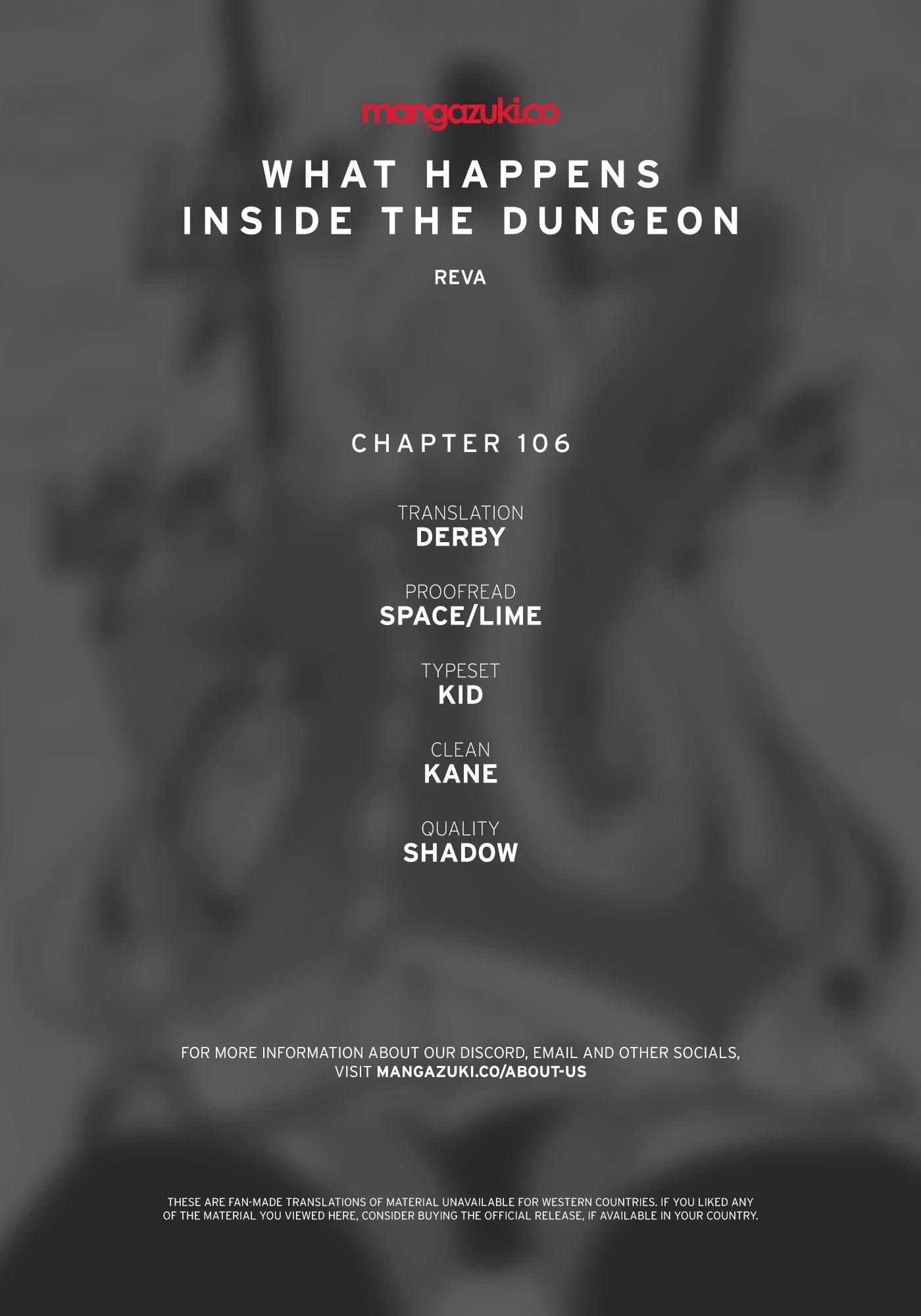 What Happens Inside the Dungeon Chapter 106 page 1 - Chapter 106: The End of the Journey [1]