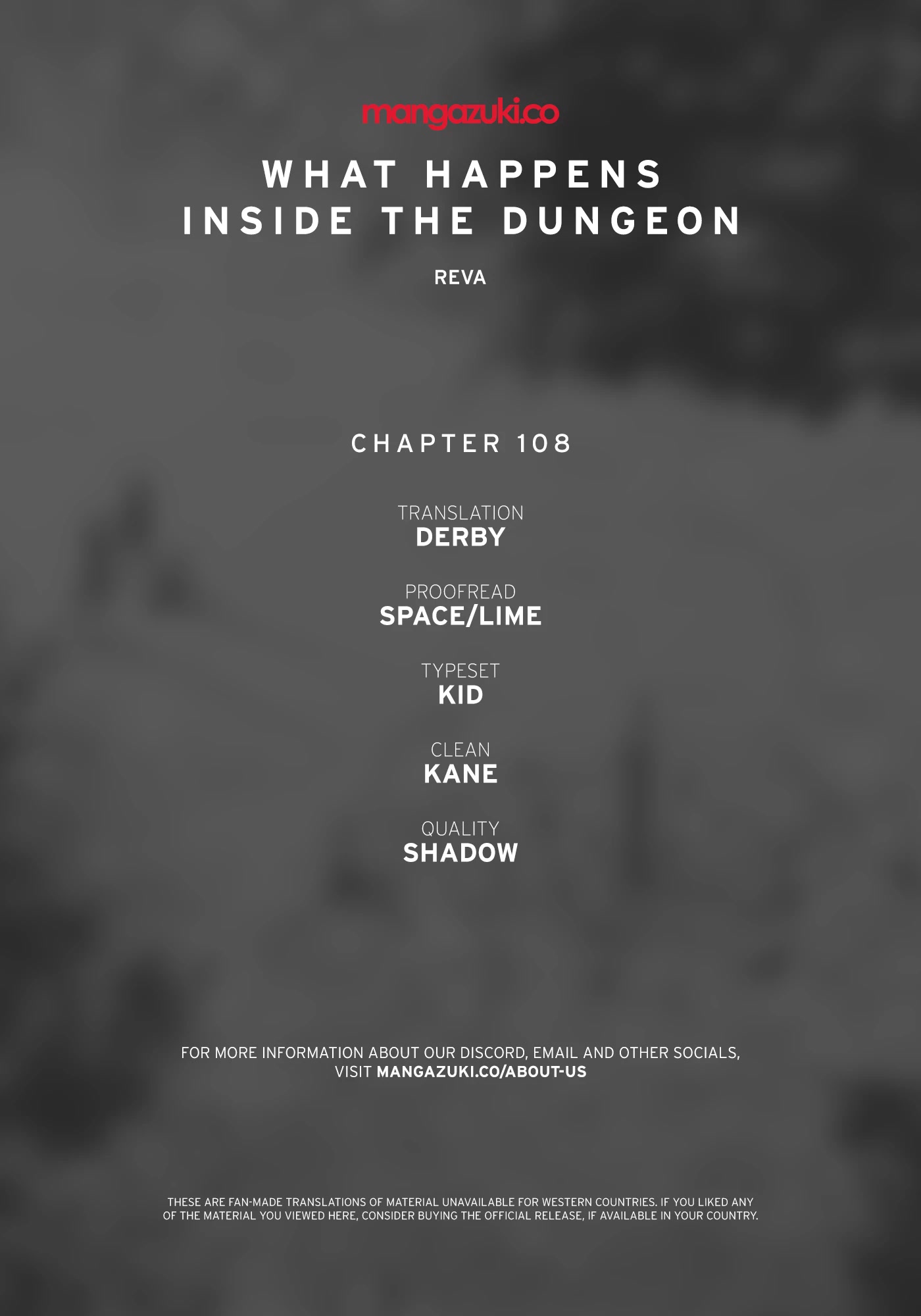 What Happens Inside the Dungeon Chapter 108 page 1 - Chapter 108: The End of the Journey [3]