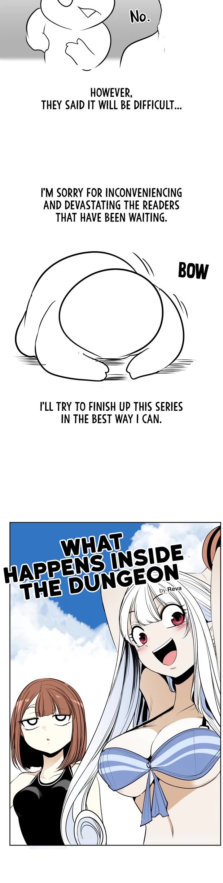 What Happens Inside the Dungeon Chapter 109.5 page 2 - Chapter 109.5: Important Notice
