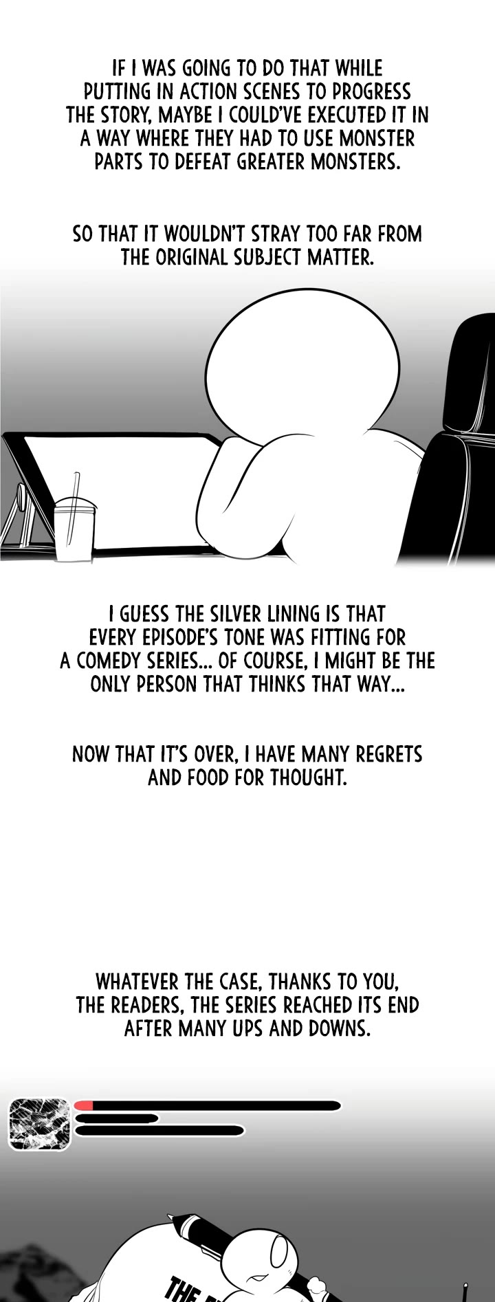 What Happens Inside the Dungeon Chapter 110.5 page 3 - Chapter 110.5: Author notes