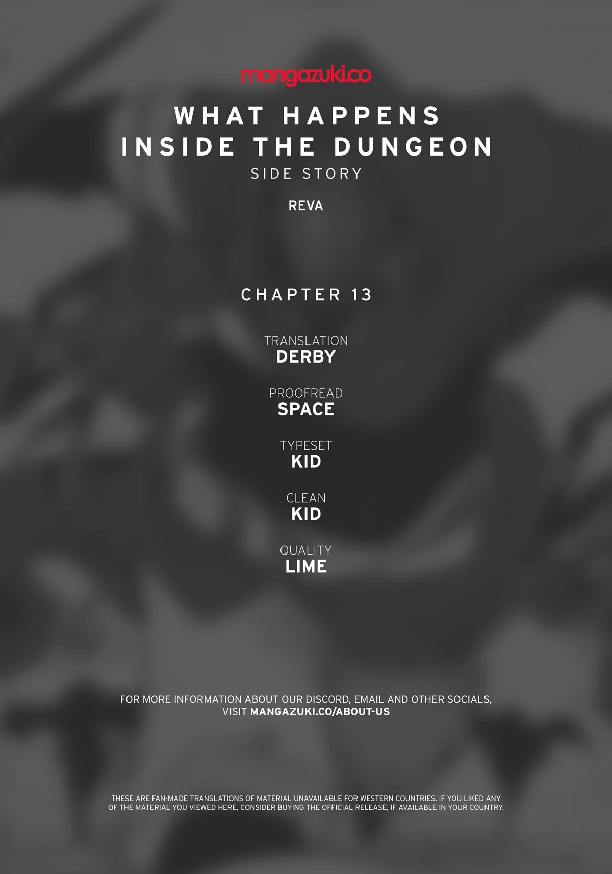 What Happens Inside the Dungeon Chapter 123 page 1 - Chapter 123: Side Story - Chapter 13