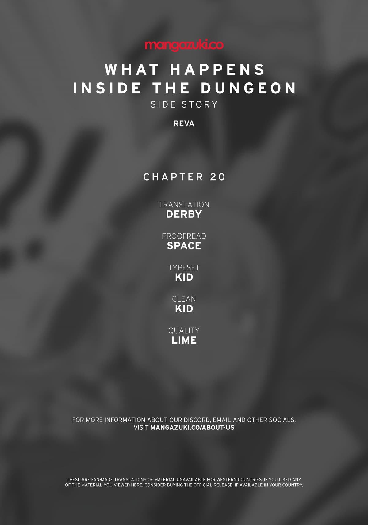 What Happens Inside the Dungeon Chapter 130 page 1 - Chapter 130: Side Story - Chapter 20