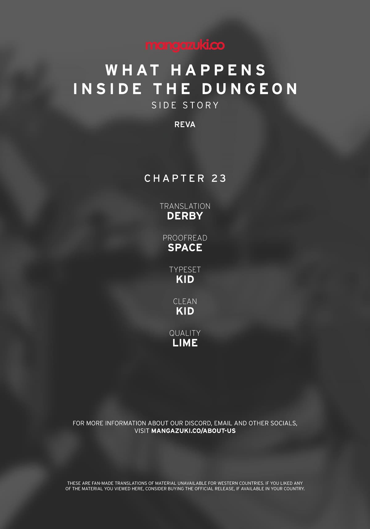 What Happens Inside the Dungeon Chapter 133 page 1 - Chapter 133: Side Story - Chapter 23