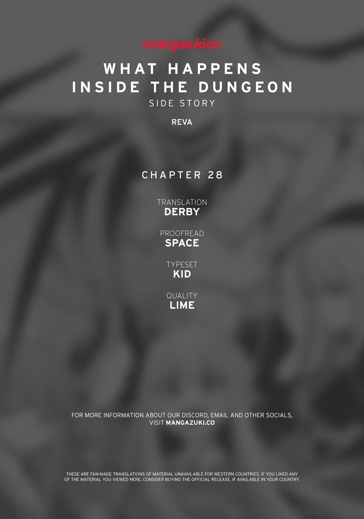 What Happens Inside the Dungeon Chapter 138 page 1 - Chapter 138: Side Story - Chapter 28