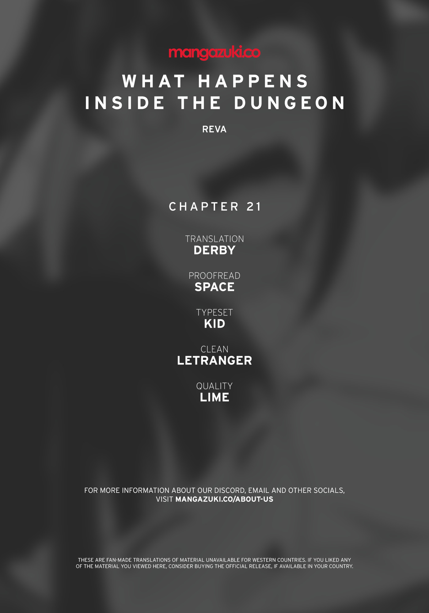 What Happens Inside the Dungeon Chapter 21 page 1 - Chapter 21