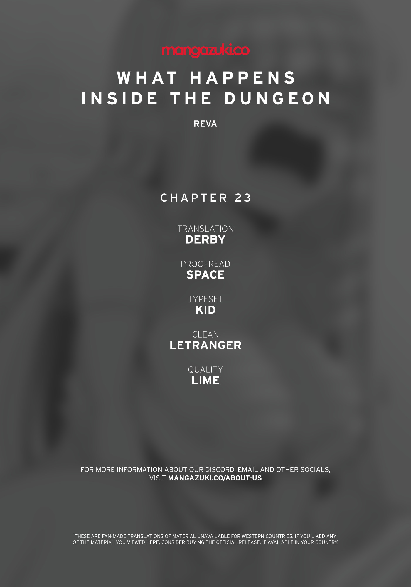 What Happens Inside the Dungeon Chapter 23 page 1 - Chapter 23