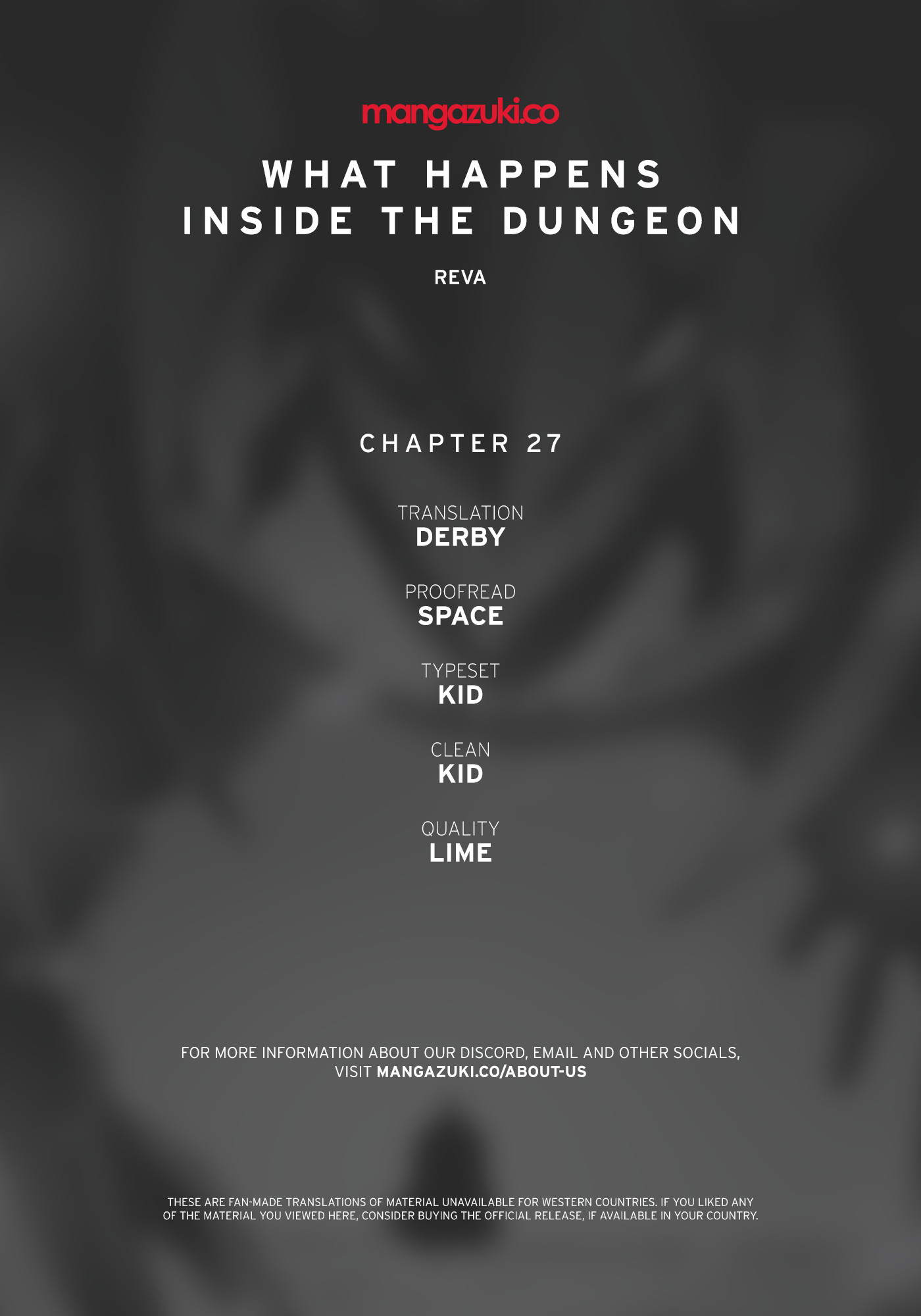 What Happens Inside the Dungeon Chapter 27 page 1 - Chapter 27