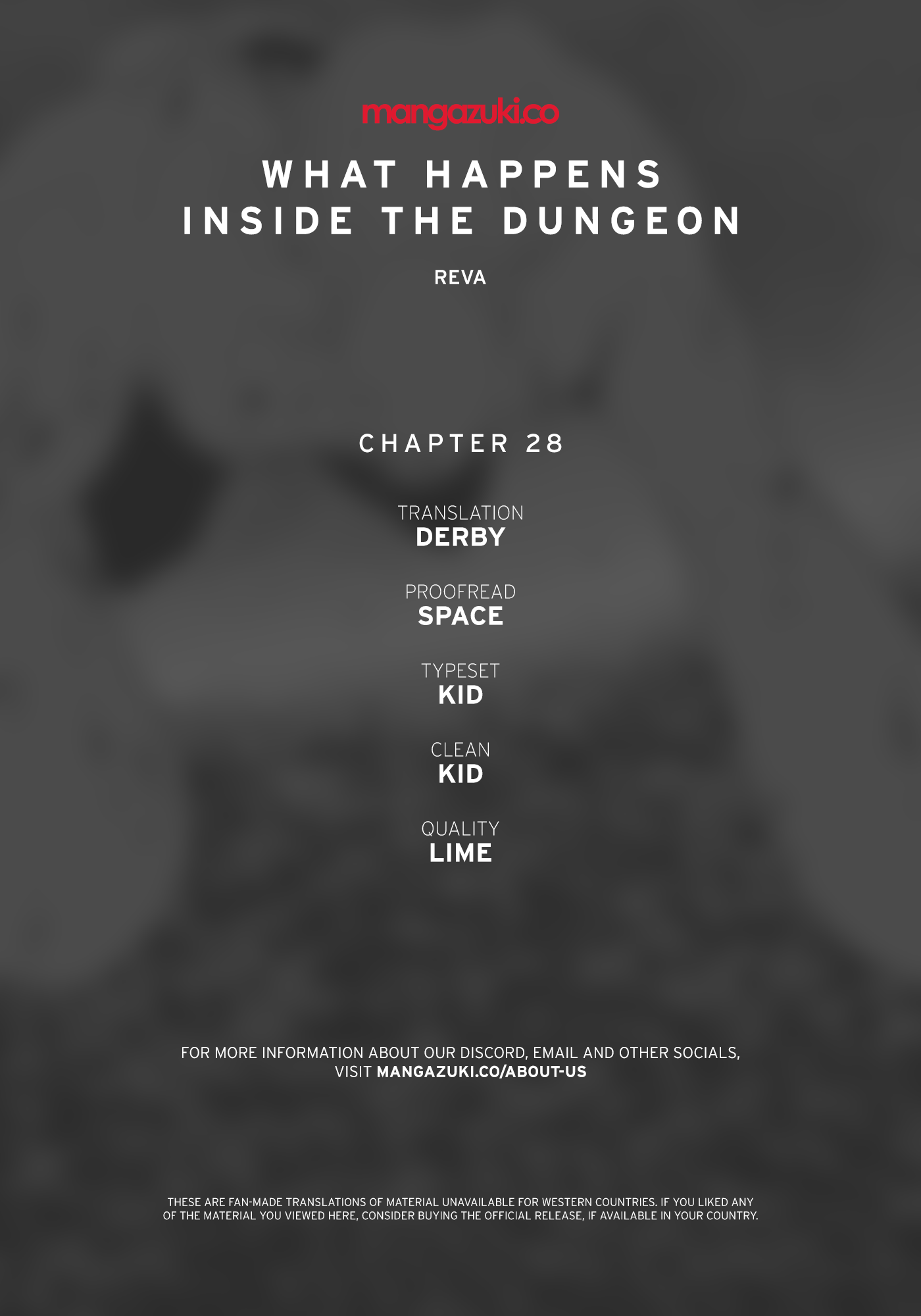 What Happens Inside the Dungeon Chapter 28 page 1 - Chapter 28
