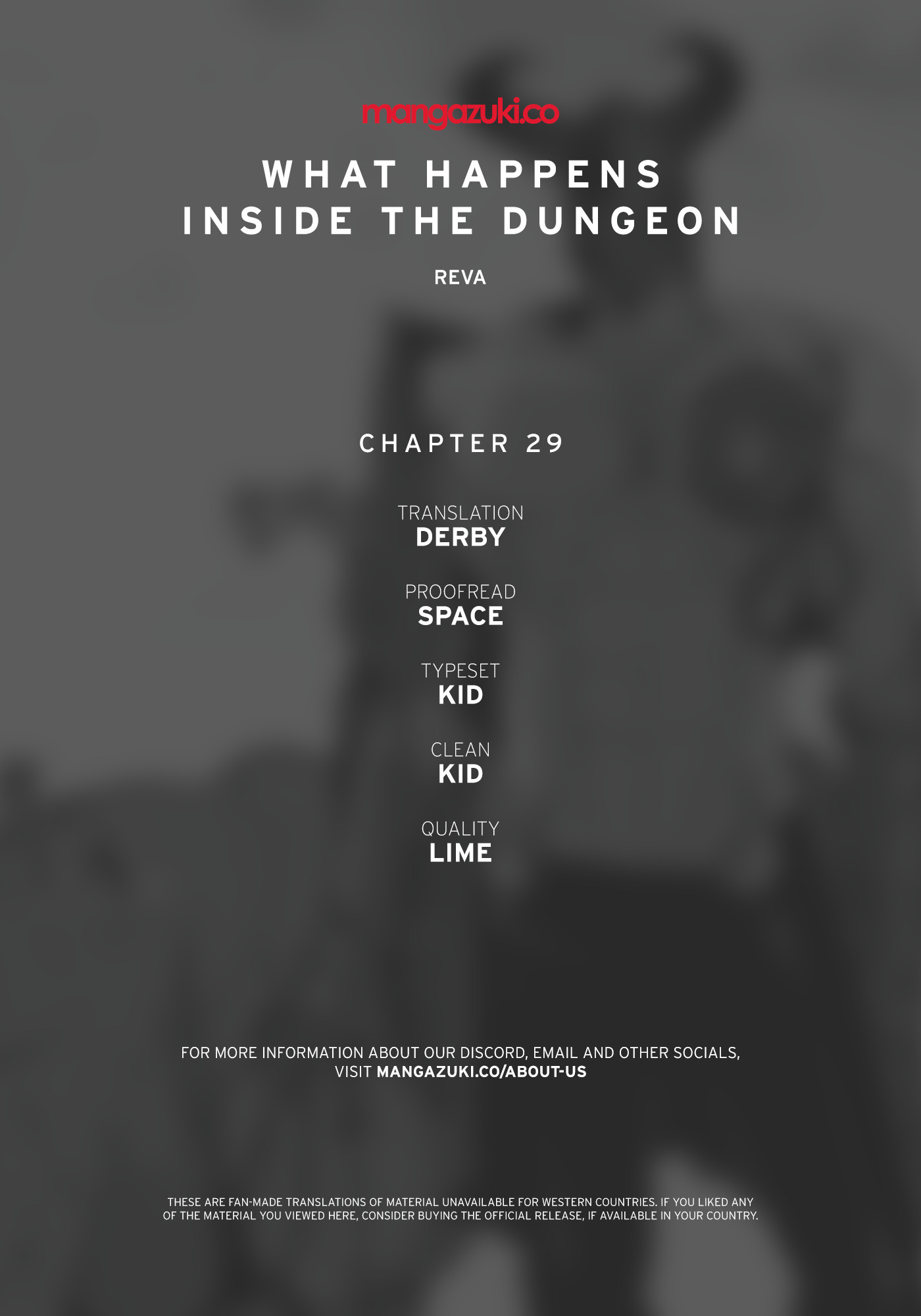 What Happens Inside the Dungeon Chapter 29 page 1 - Chapter 29