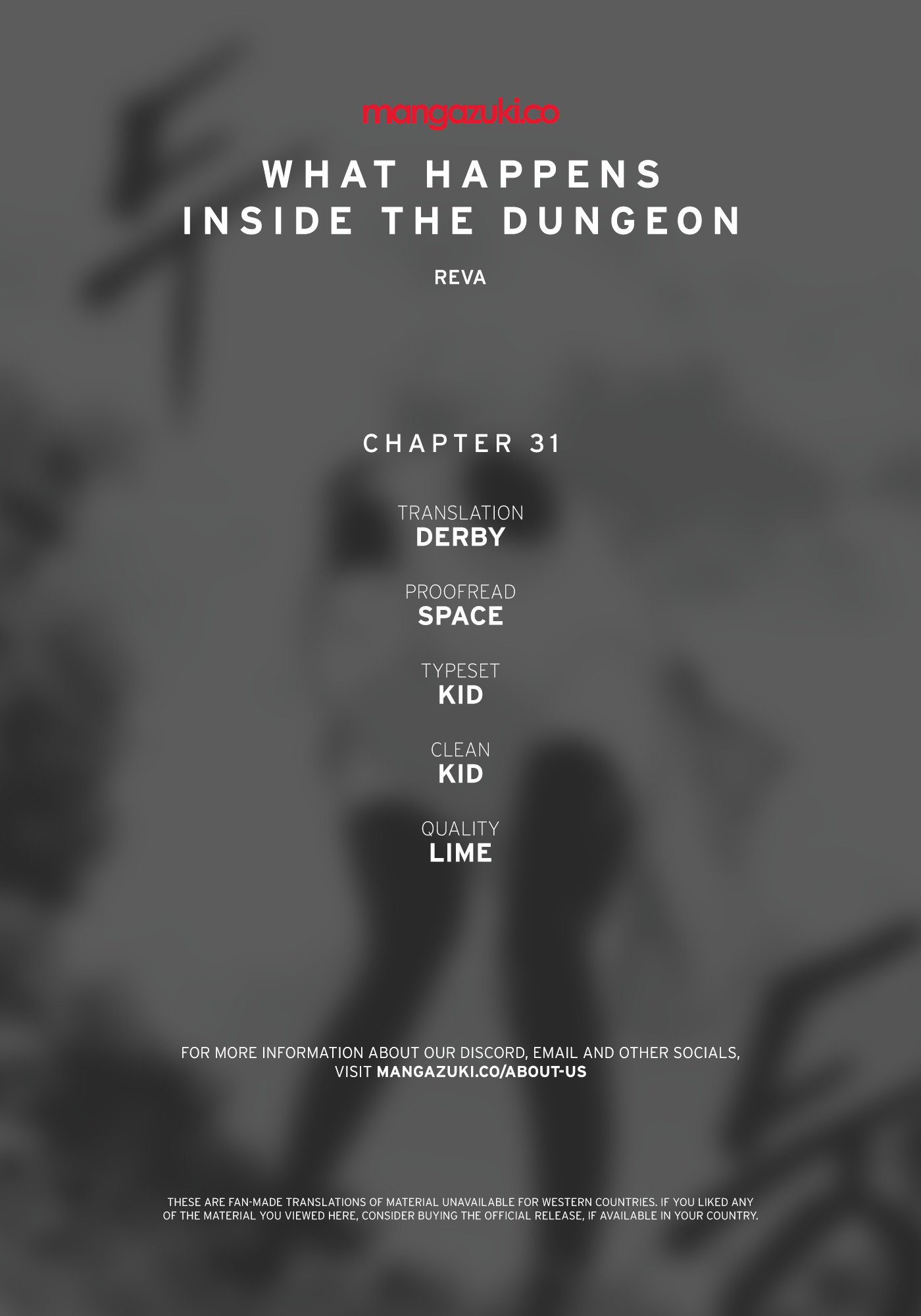 What Happens Inside the Dungeon Chapter 31 page 1 - Chapter 31