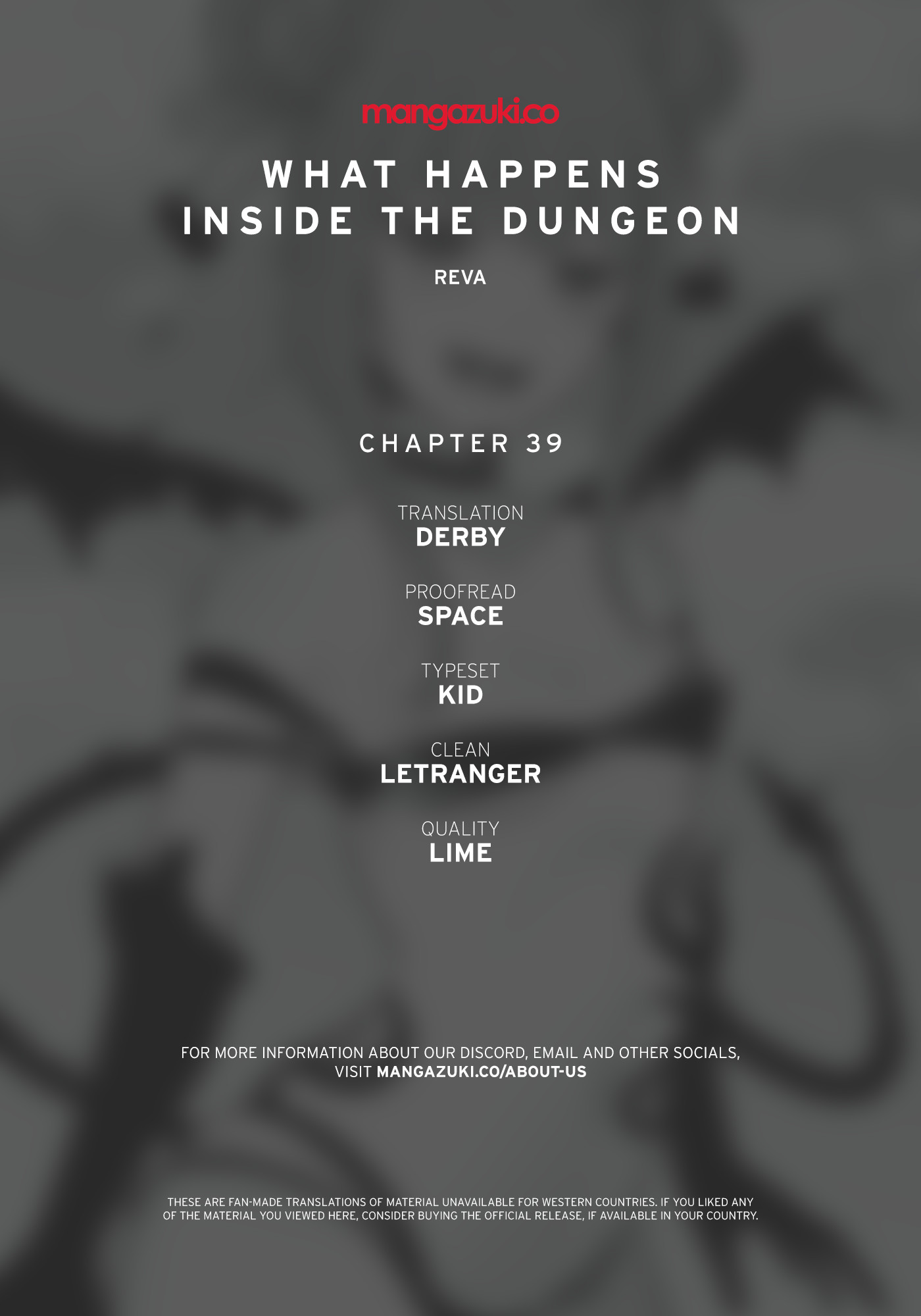 What Happens Inside the Dungeon Chapter 39 page 1 - Chapter 39