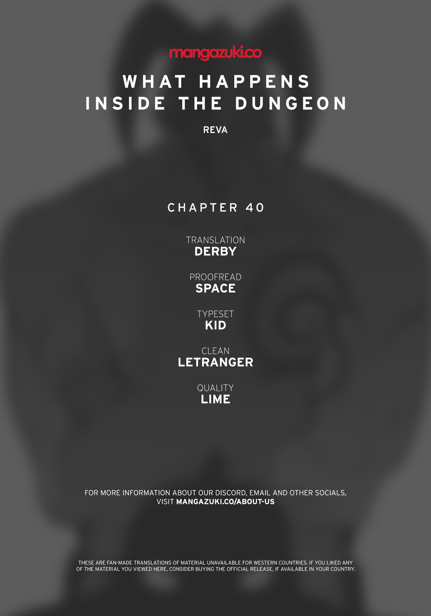 What Happens Inside the Dungeon Chapter 40 page 1 - Chapter 40