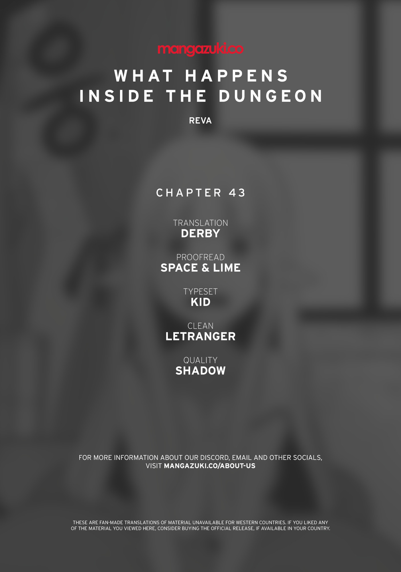 What Happens Inside the Dungeon Chapter 43 page 1 - Chapter 43