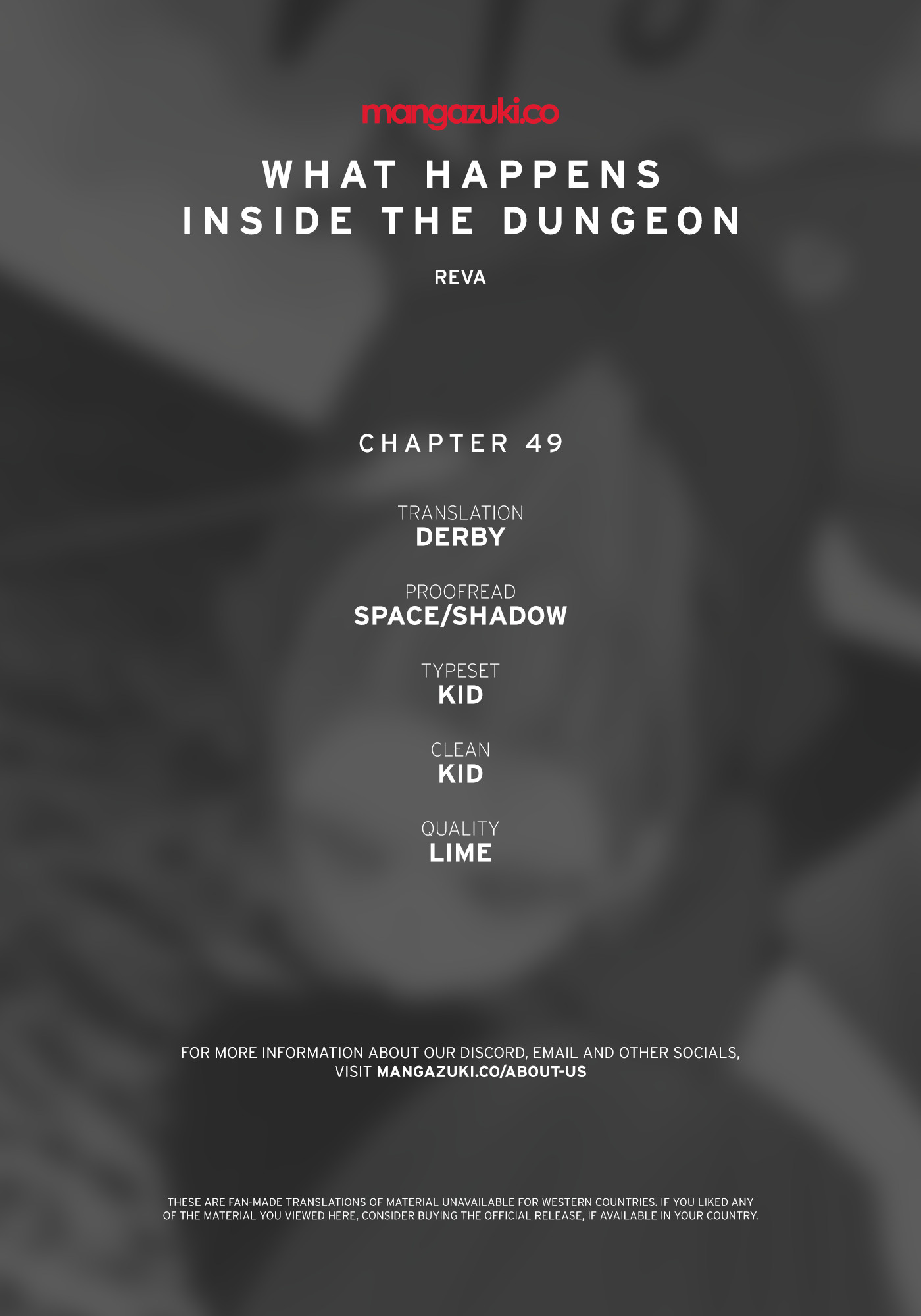 What Happens Inside the Dungeon Chapter 49 page 1 - Chapter 49