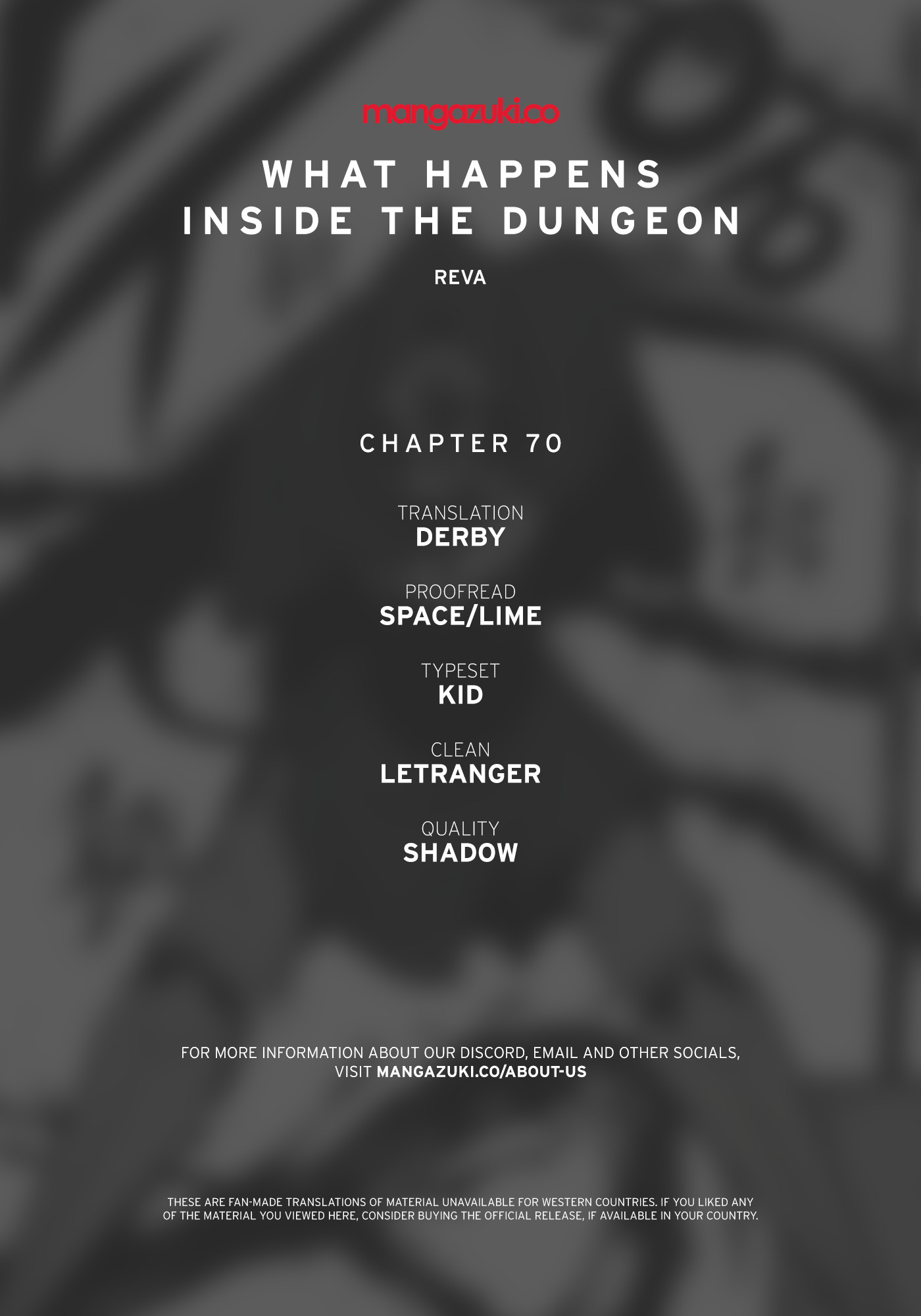 What Happens Inside the Dungeon Chapter 70 page 1 - Chapter 70