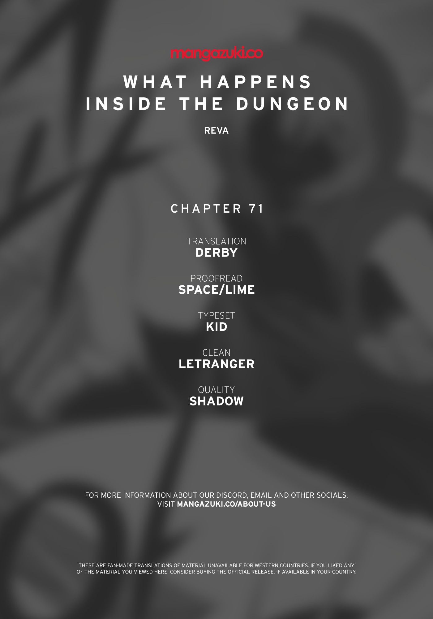 What Happens Inside the Dungeon Chapter 71 page 1 - Chapter 71