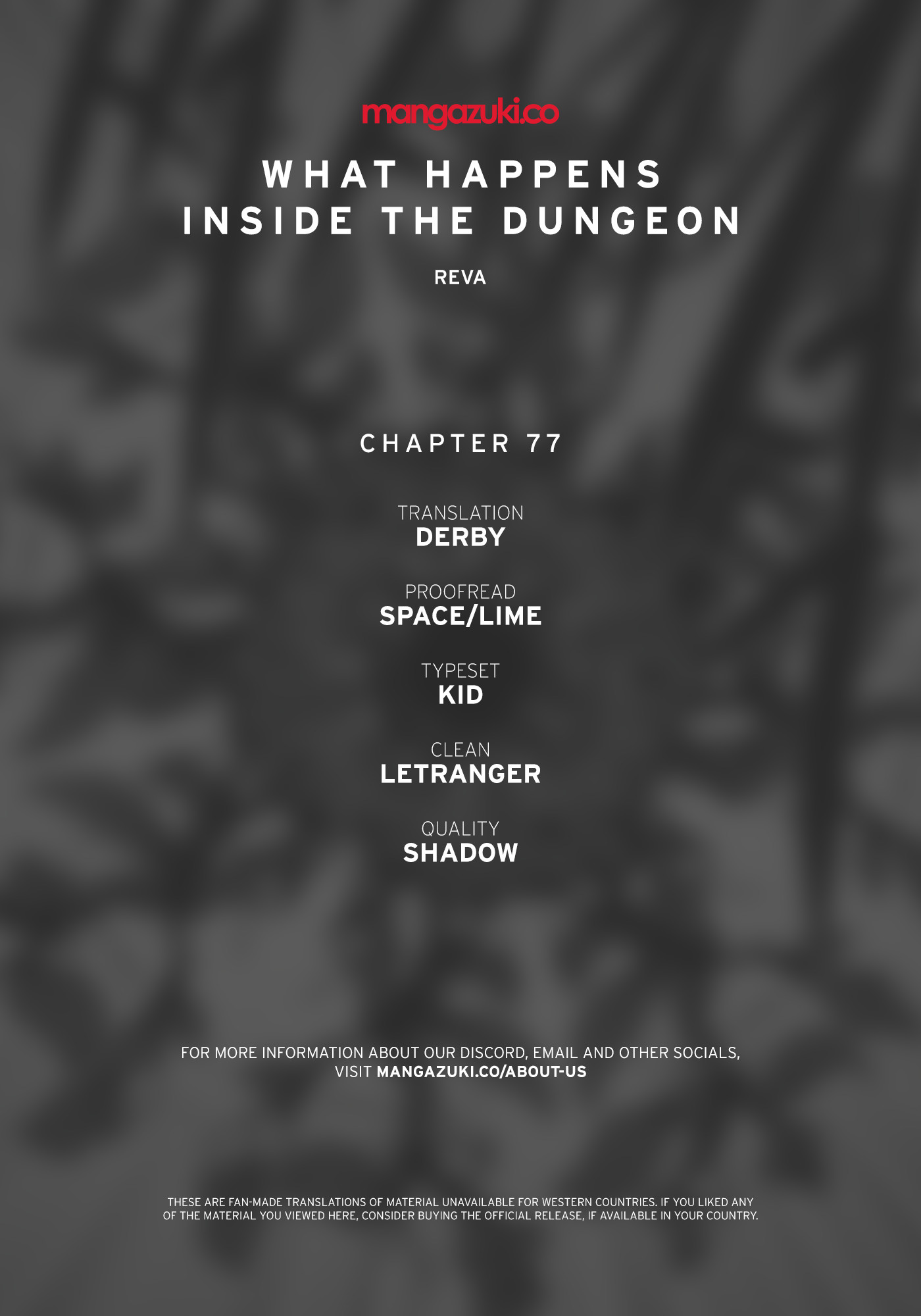 What Happens Inside the Dungeon Chapter 77 page 1 - Chapter 77