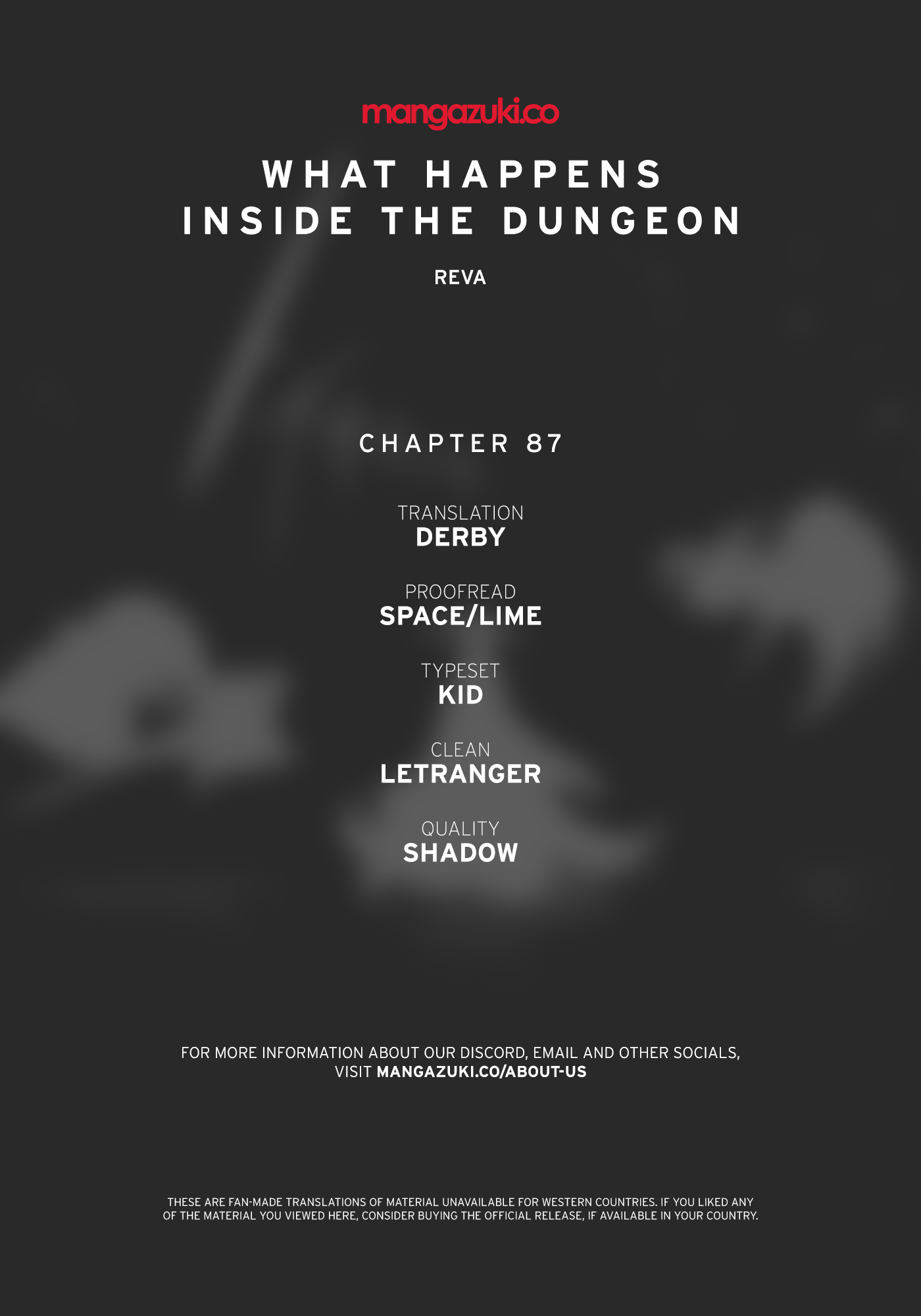 What Happens Inside the Dungeon Chapter 87 page 1 - Chapter 87