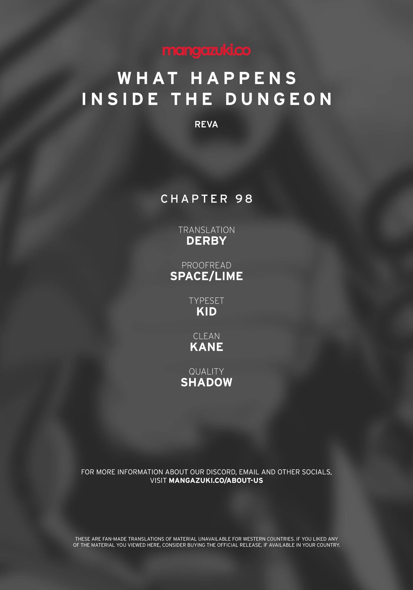 What Happens Inside the Dungeon Chapter 98 page 1 - Chapter 98