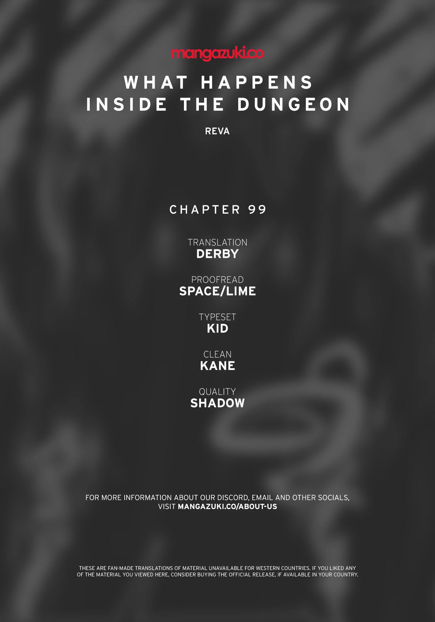 What Happens Inside the Dungeon Chapter 99 page 1 - Chapter 99