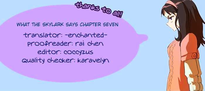 What The Skylark Says... Chapter 7 page 3 - Chapter 7