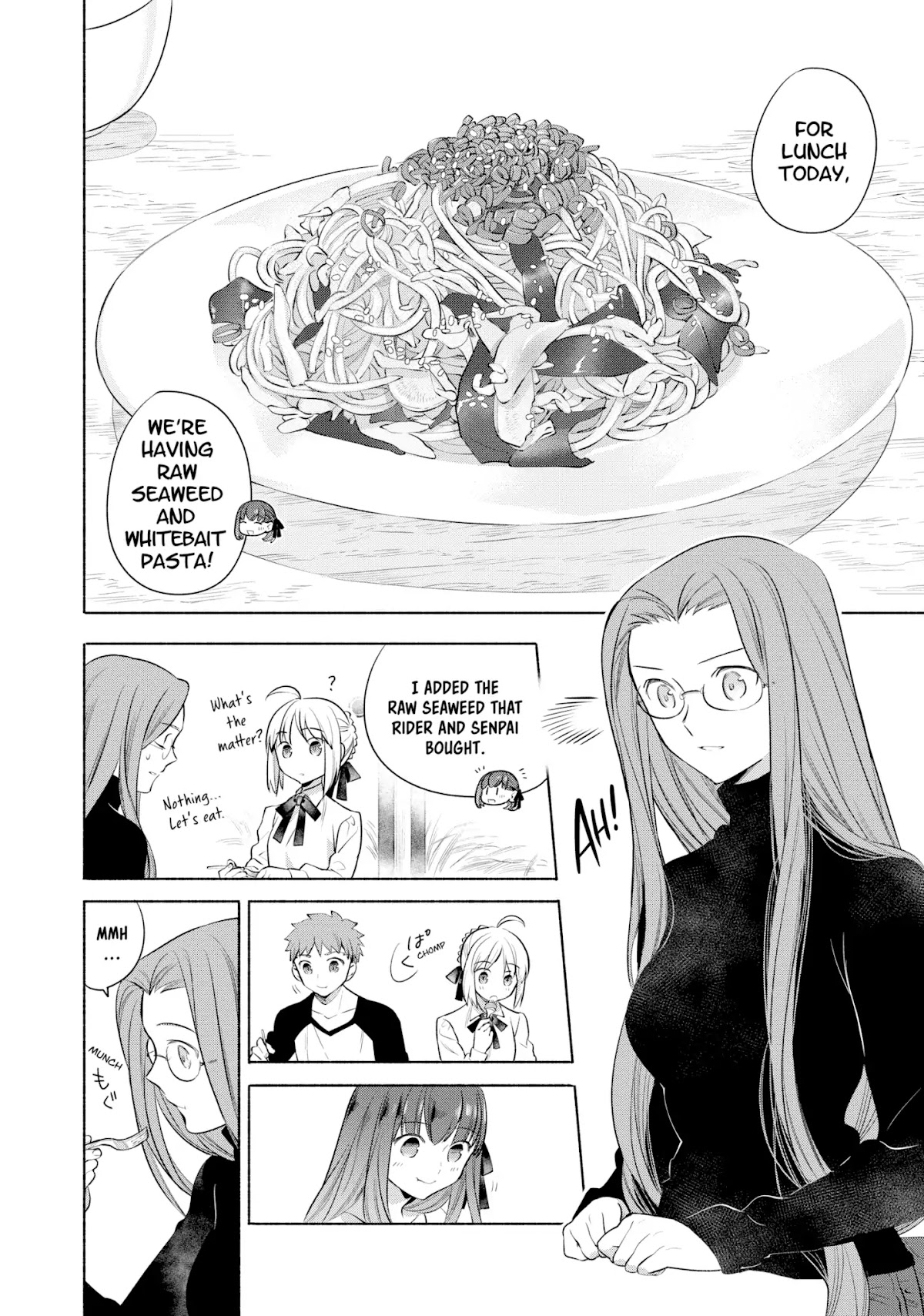 What's Cooking at the Emiya House Today? Chapter 13 page 10 - Chapter 13: Raw Seaweed and Whitebait Pasta
